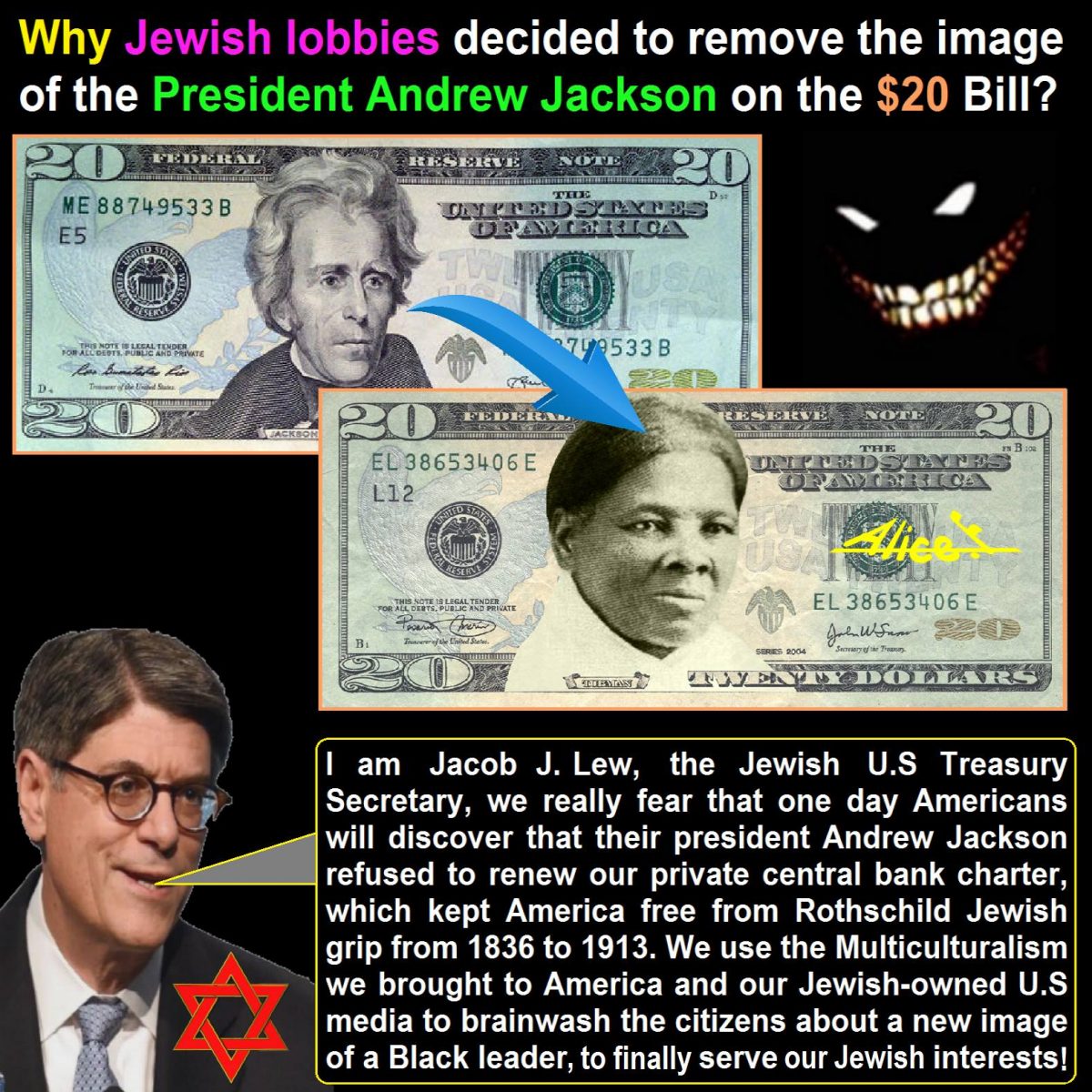 Why Jewish Lobbies Removed Andrew Jackson From The 20 Bill ACH
